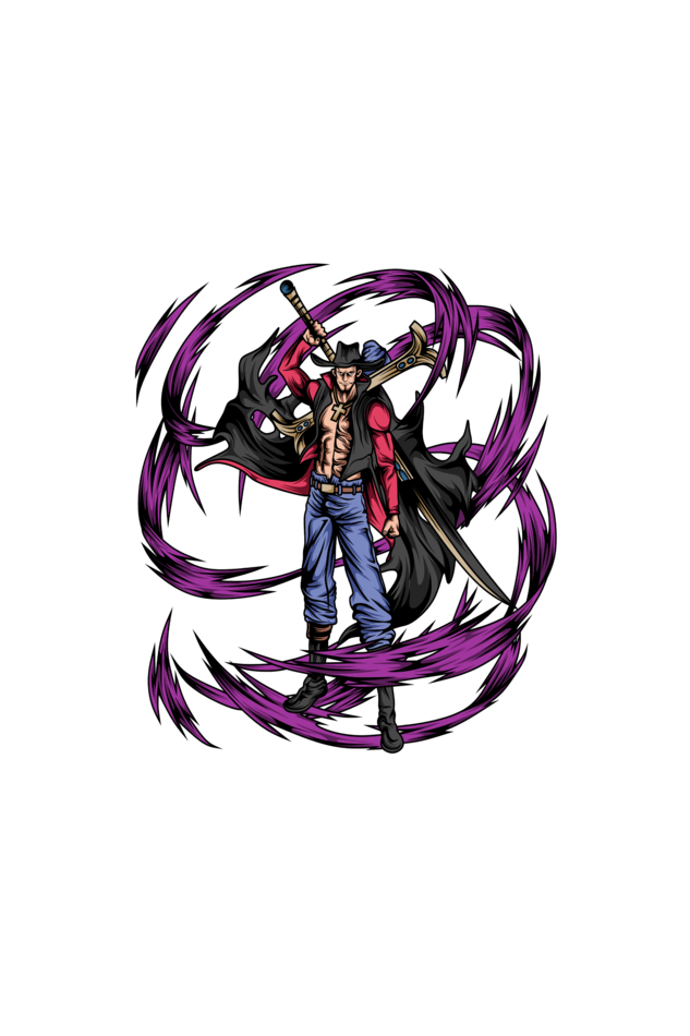 One Piece - Mihawk  Oversized  T-Shirt