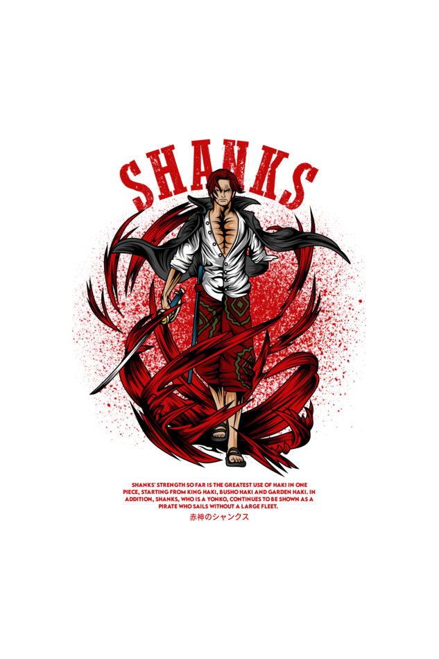 One Piece - Shanks Oversized  T-Shirt