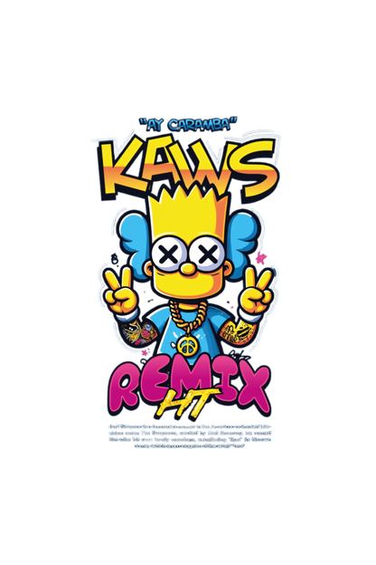 The simpsons-kaws  T-shirt