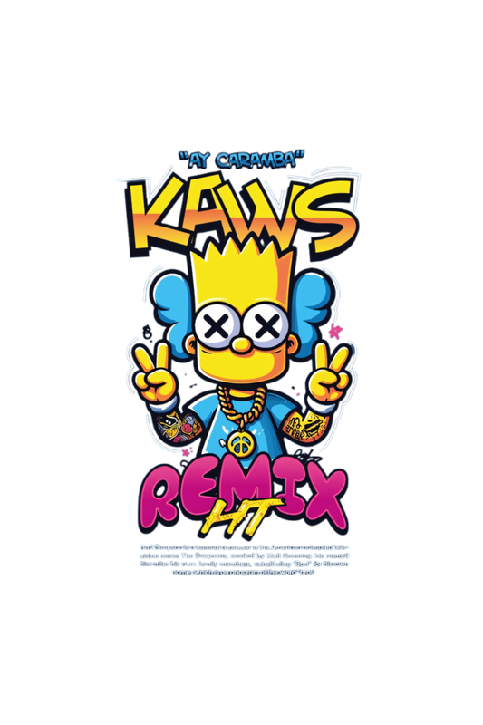 The simpsons-kaws  T-shirt