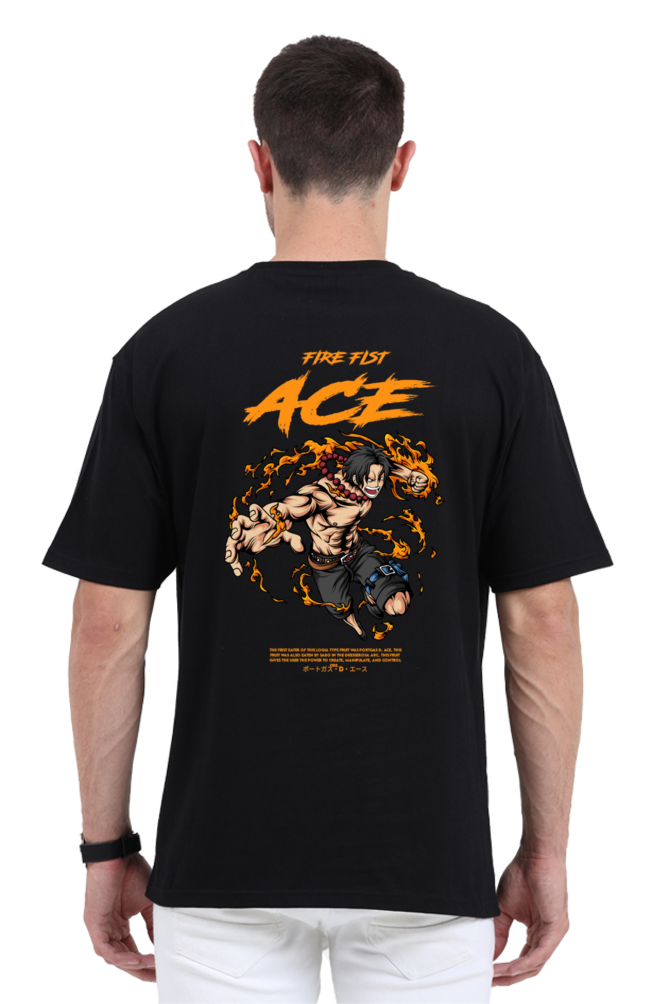 One Piece - Portgas D. Ace Oversized  T-Shirt