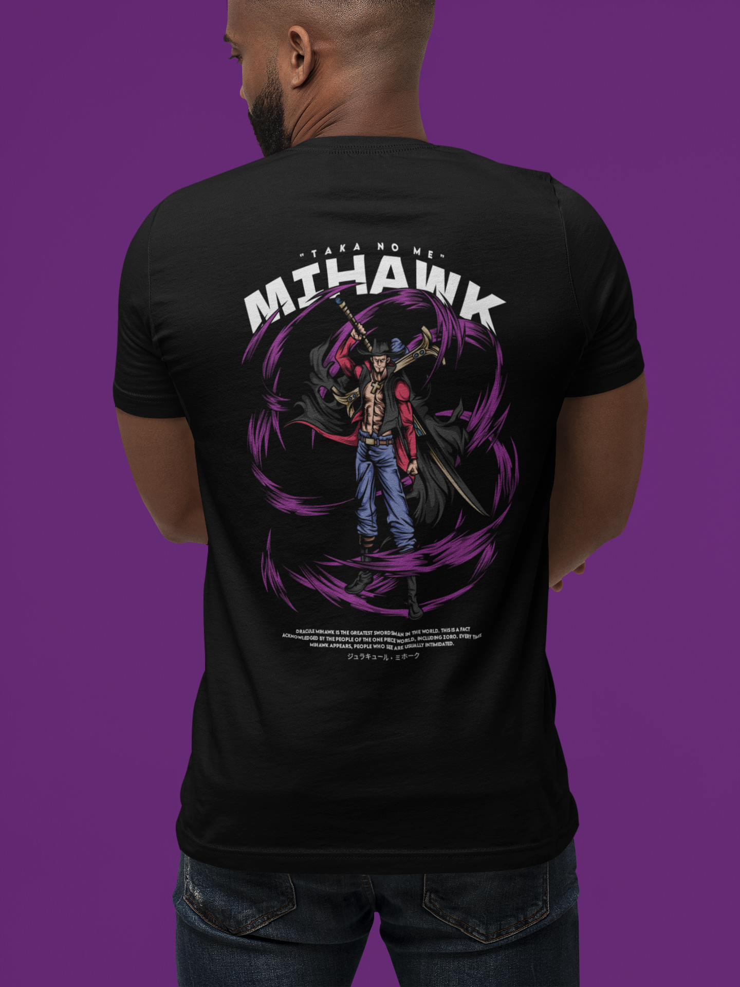 One Piece - Mihawk  Oversized  T-Shirt